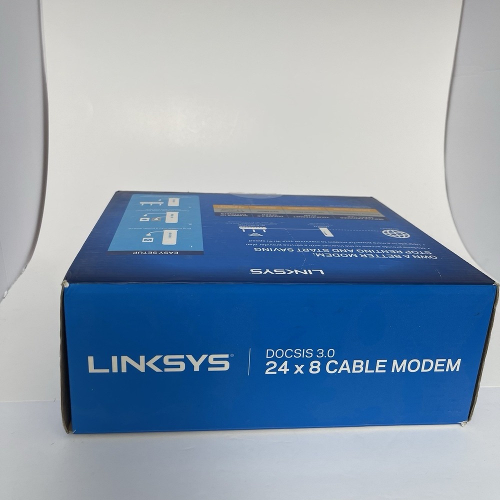 LINKSIS 24X8 DOCSIS 3.0 Model #CM3024. Cable Modem Open Box - Picture 4 of 7